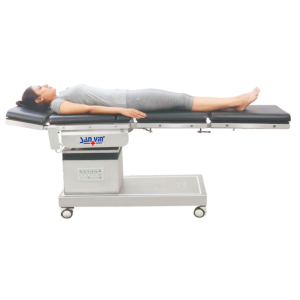 C-ARM COMPATIBLE ELECTRIC 5 FUNCTION OT TABLE WITH REMOTE & NURSE PANEL